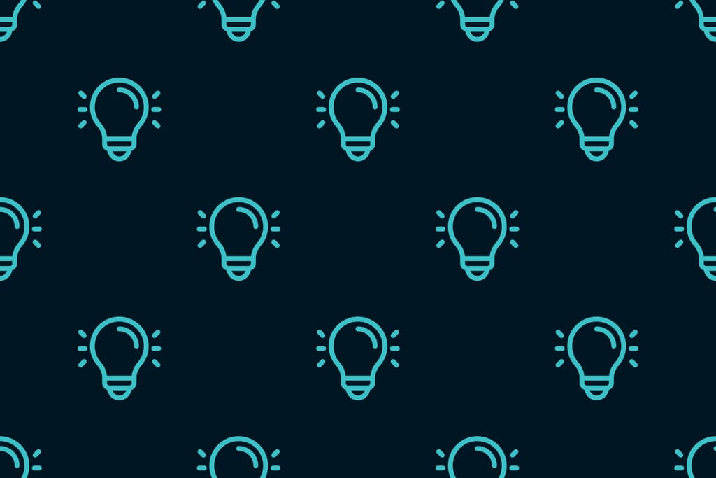pattern of lightbulbs